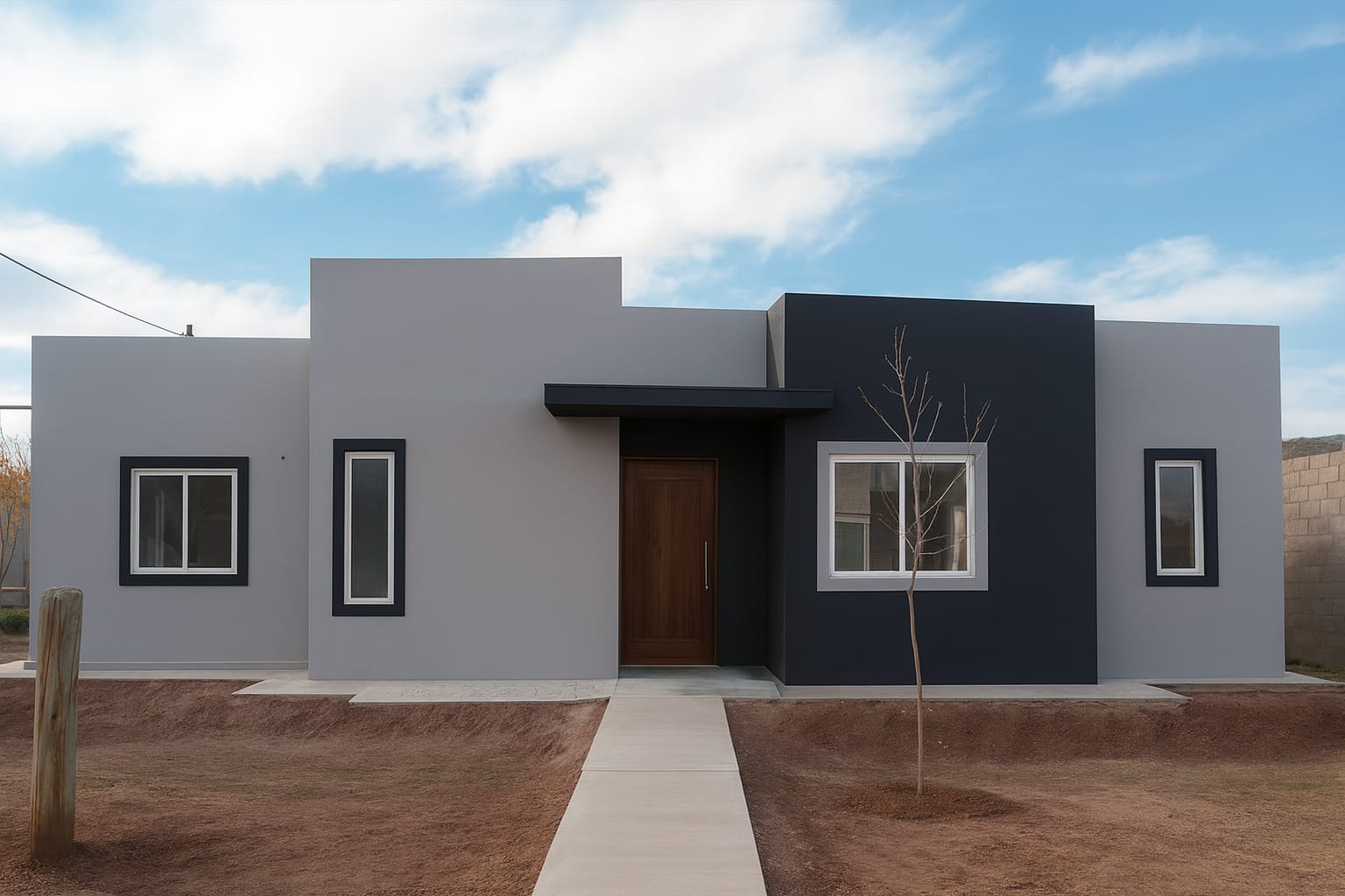 Casa industrializada moderna